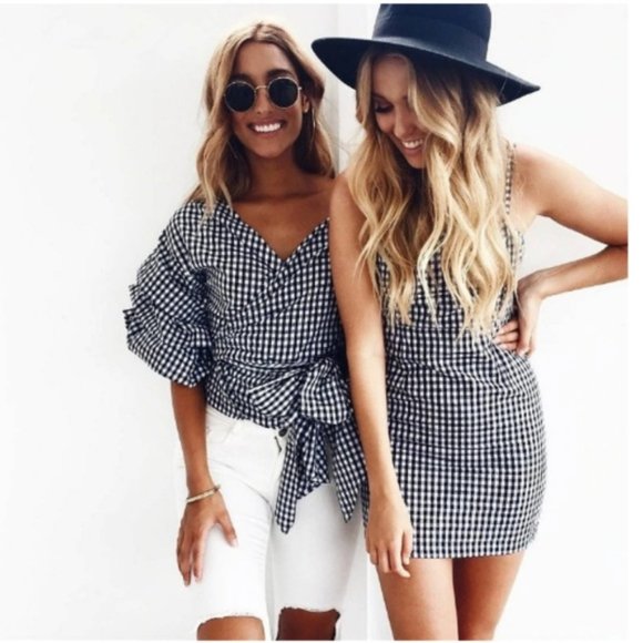 "Told You So" Classic Mini Gingham Checkered Dress - Picture 2 of 9